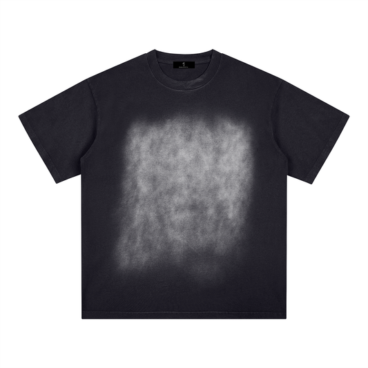 Square Patch Monkey Washed T-Shirt: Dood