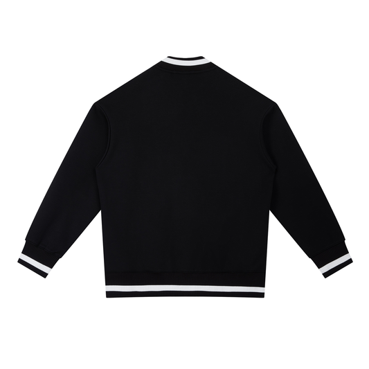 Contrast Piping Zip Bomber Jacket - Dood