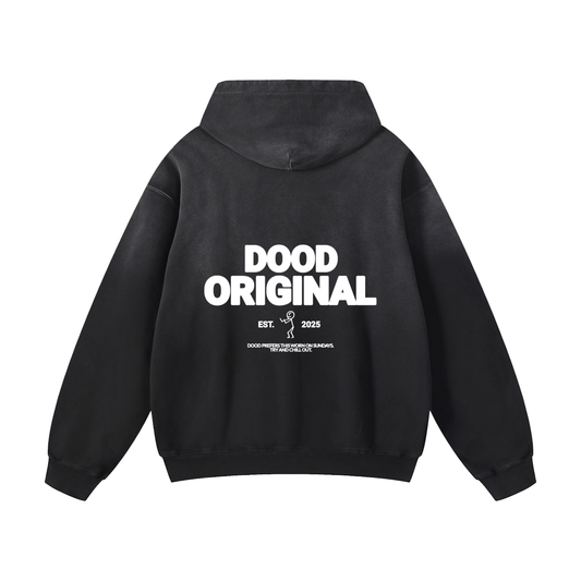 Heavyweight Fade Oversized Hoodie - Dood Original Sunday