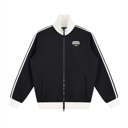 Contrast Side Stripe Fleece Track Jacket - Dood Manchester 25