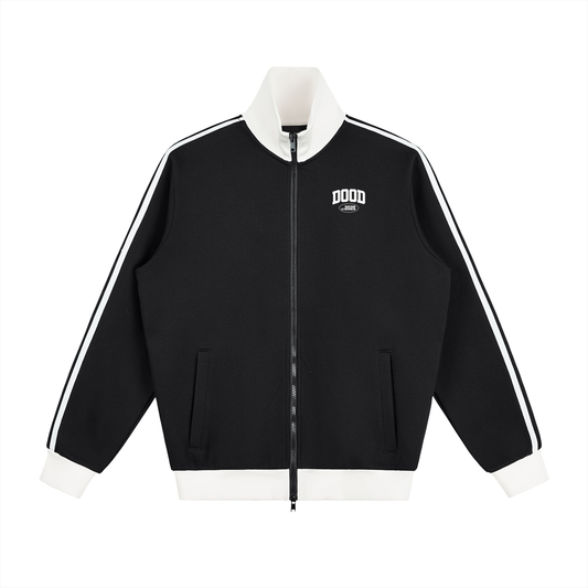 Contrast Side Stripe Fleece Track Jacket - Dood Manchester 25