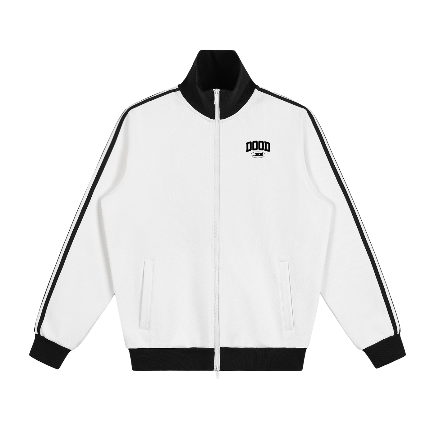 Contrast Side Stripe Fleece Track Jacket - Dood Manchester 25