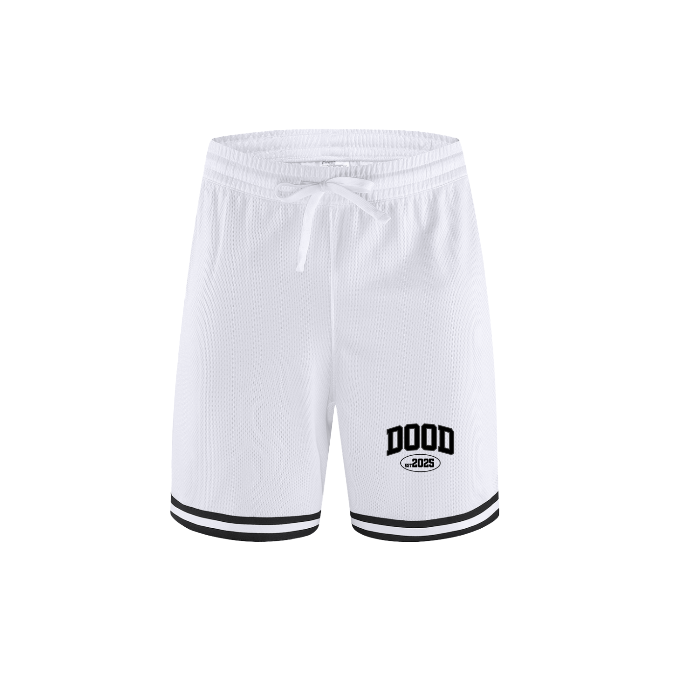 Classic Stripe Trim Basketball Shorts - Dood 25