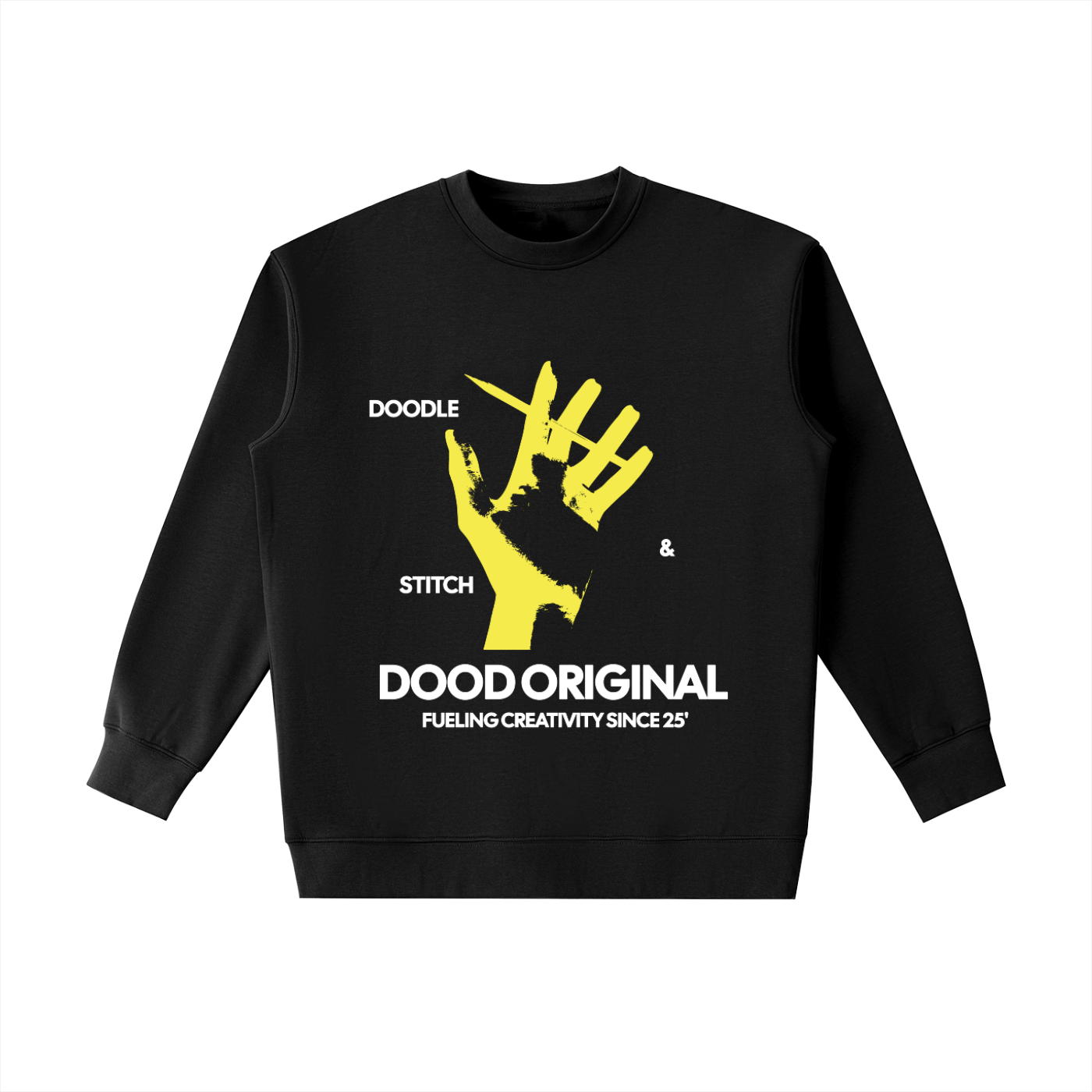 Heavyweight Crewneck Sweatshirt - Doodle & Stitch Fueling Creativity