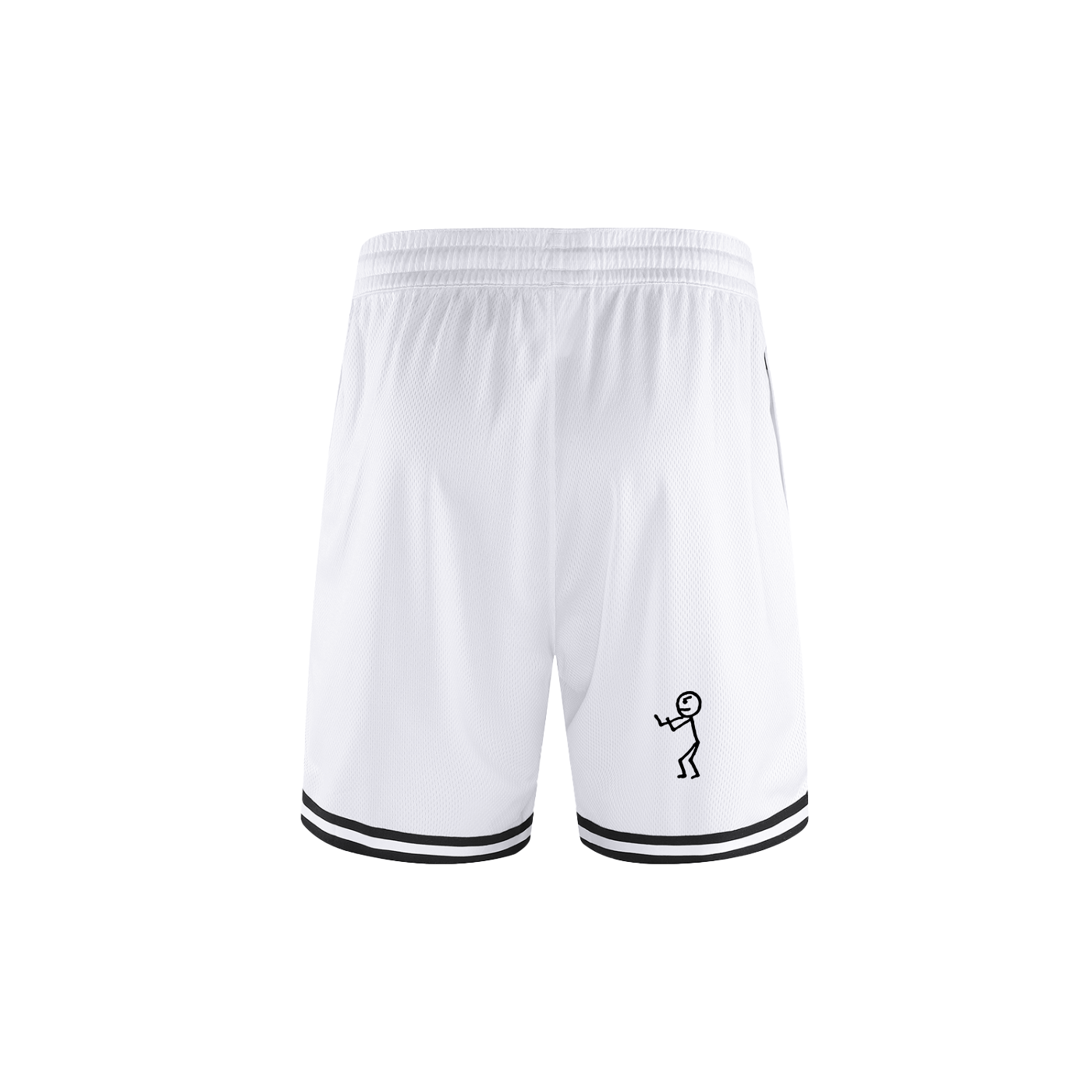 Classic Stripe Trim Basketball Shorts - Dood 25