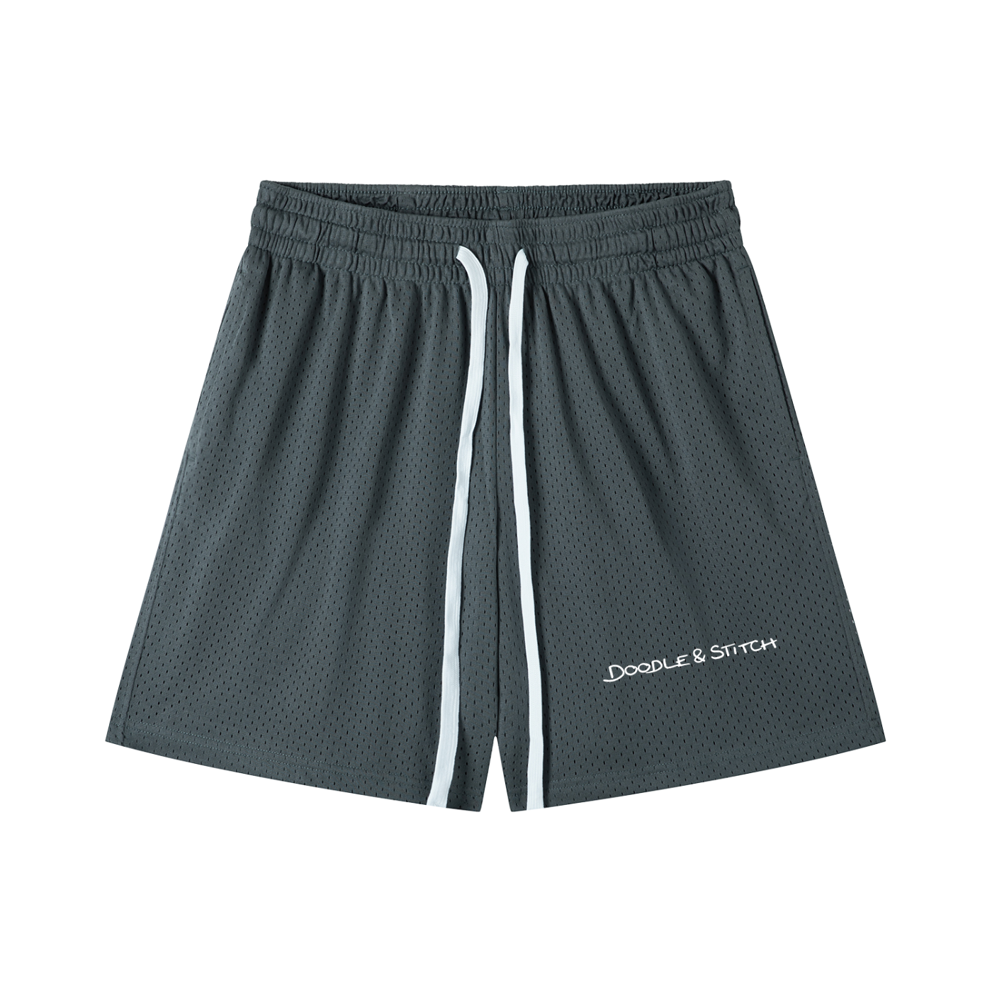 Mesh Drawstring Shorts: Doodle & Stitch