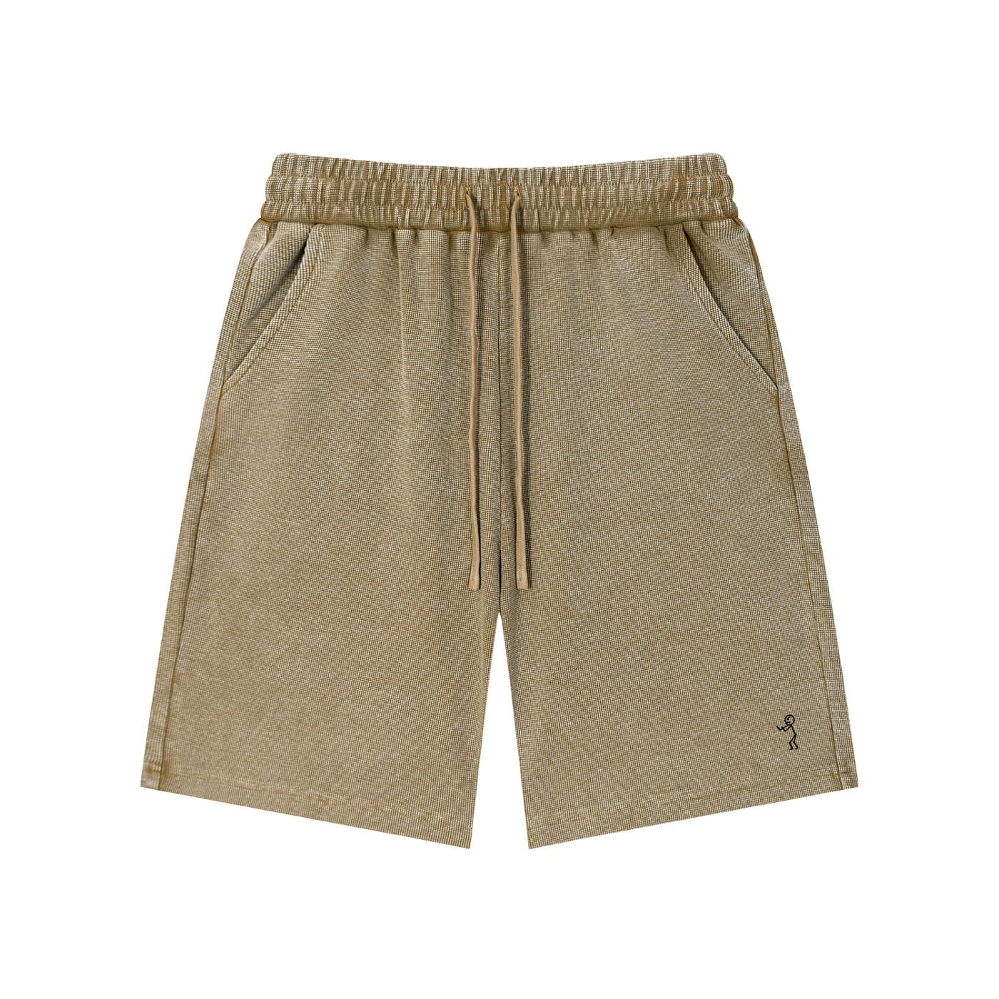 Mineral Wash Waffle Shorts: Dood