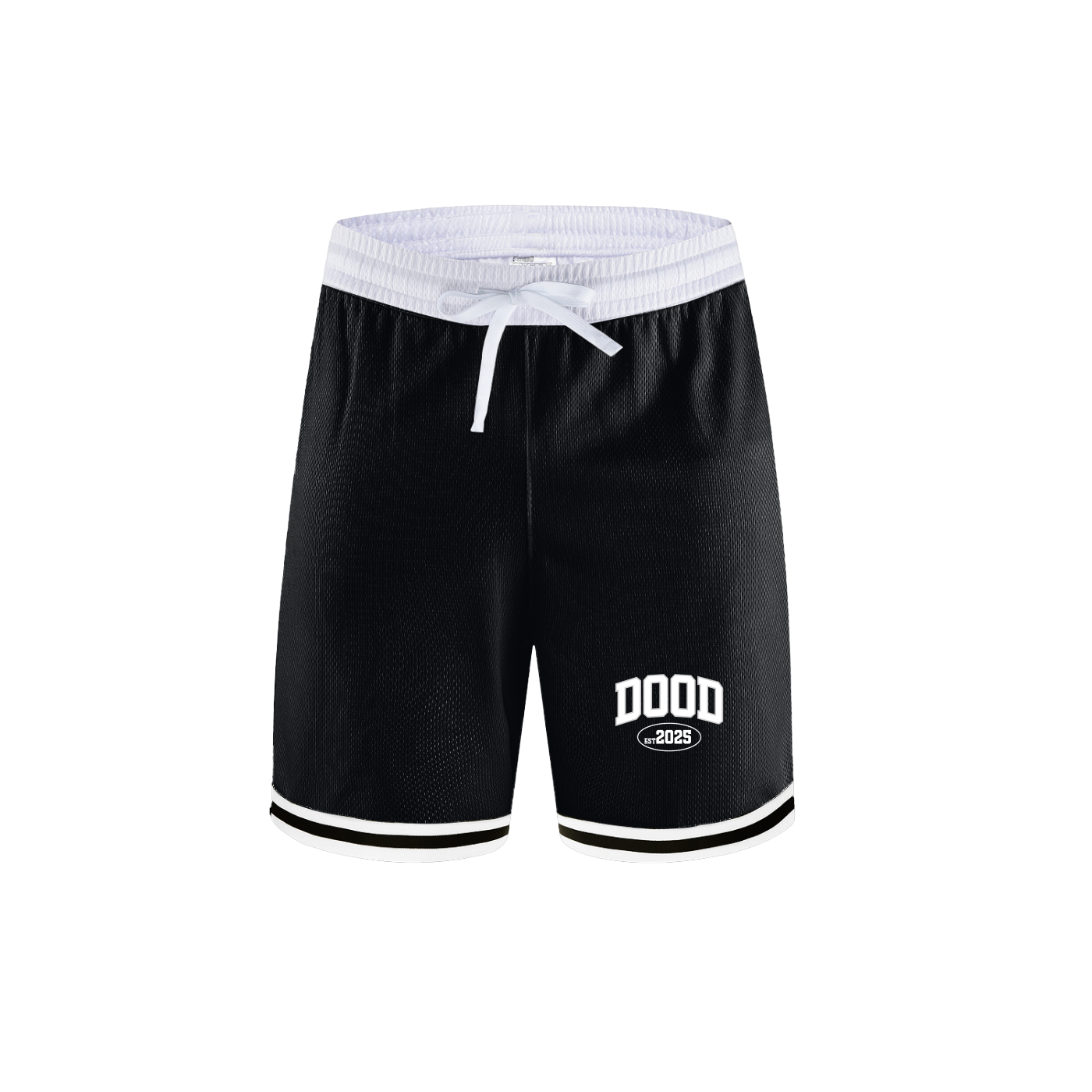 Classic Stripe Trim Basketball Shorts - Dood 25